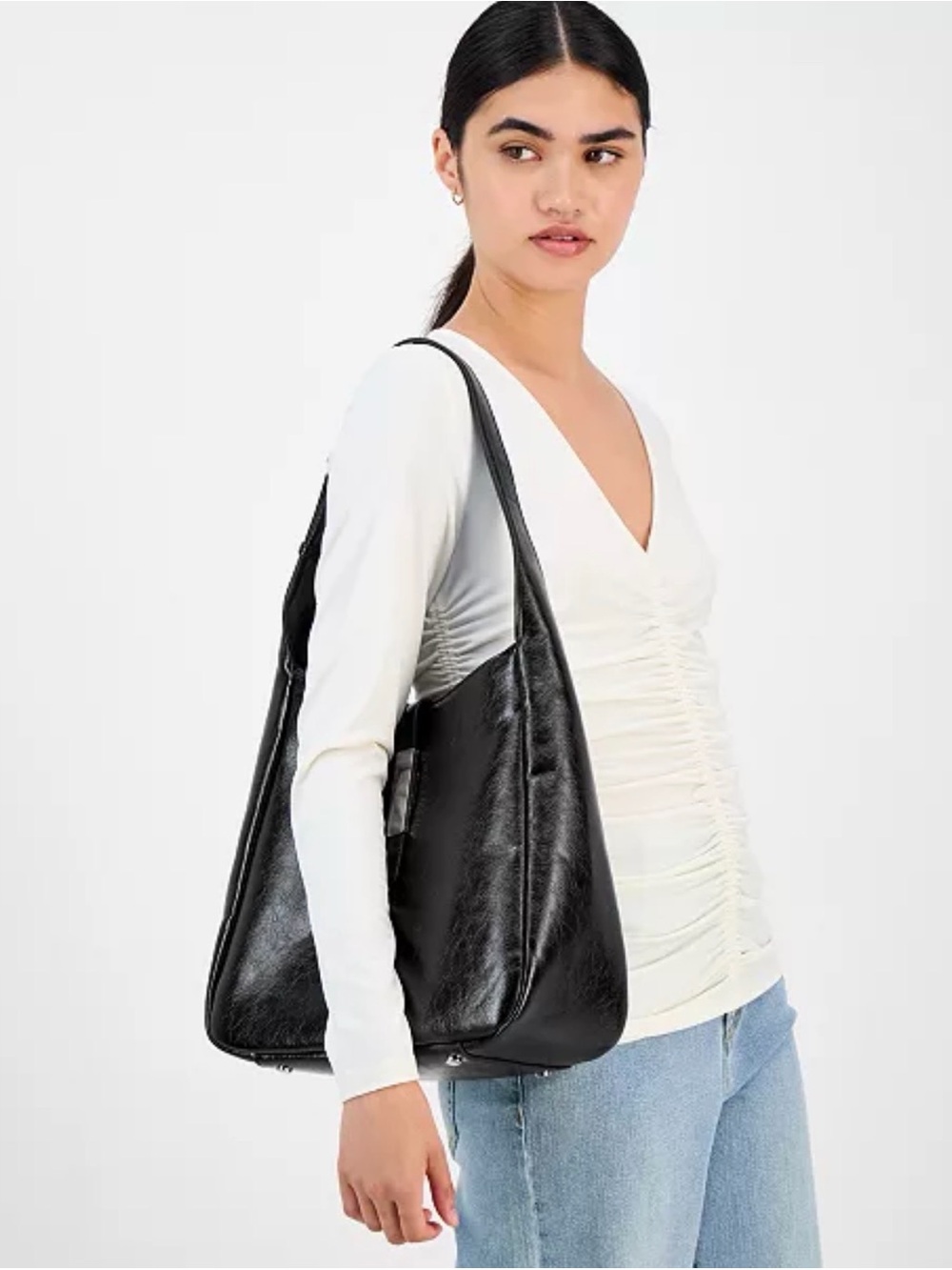 INC International Concepts Salee Glazed Shoulder Bag NWOT